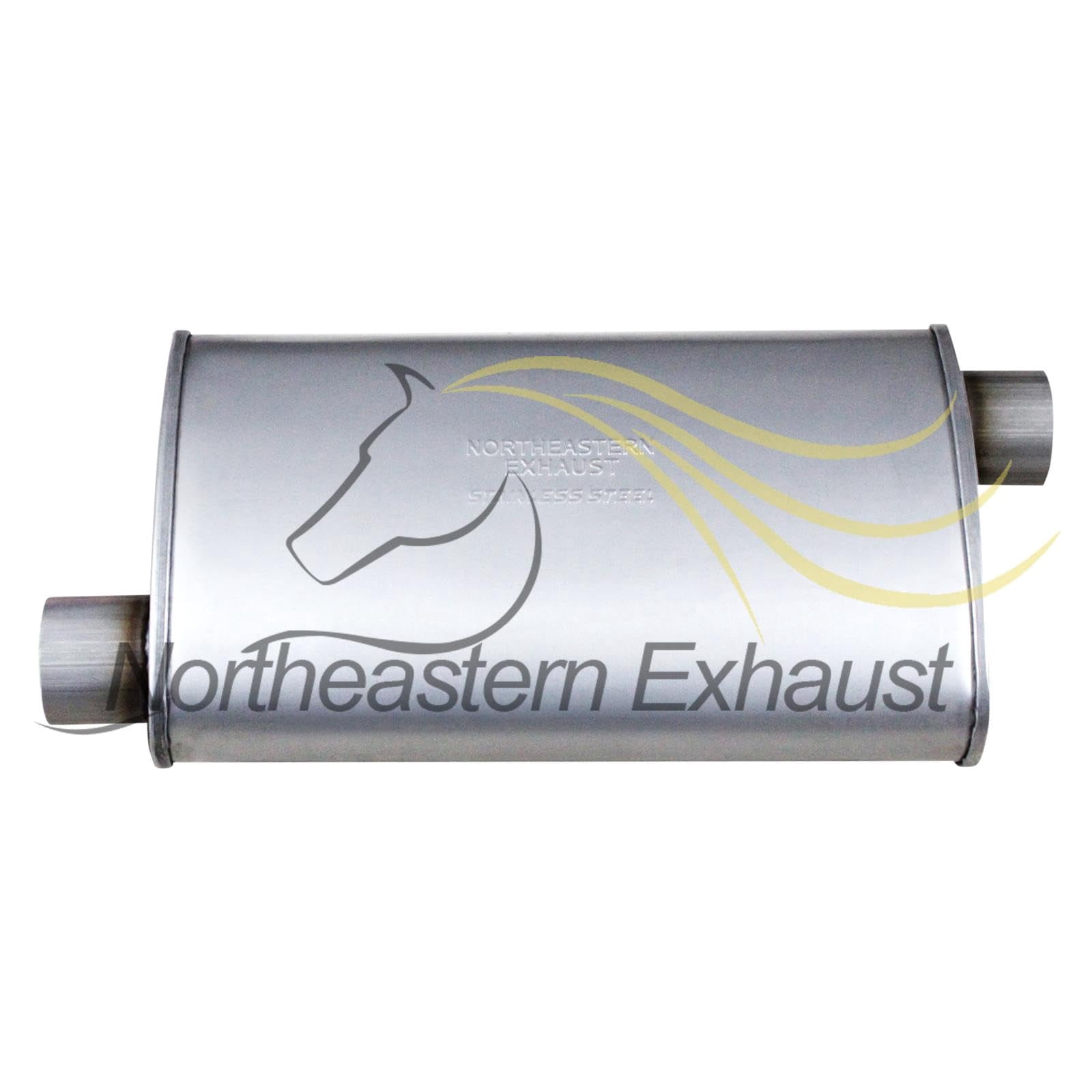Northeastern Exhaust Rear Muffler Fits 2018-2020 Chevrolet Equinox 1.5L, 2010-2017 Chevrolet Equinox 2.4L & 2010-2017 GMC Terrain 2.4L - Direct Fit | Stainless Steel