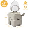 thumbnail image 6 of DWVO 5.28 Gallon Portable Toilet for RV Travel, Camping Porta Potty RV Toilet for Outdoor, 6 of 6
