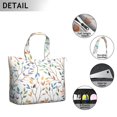 thumbnail image 4 of Boho Artistic Flower Print Duffel Floral Weekender Bag, Lightweight, , Adjustable Shoulder Strap, 4 of 5