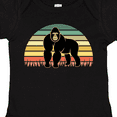 thumbnail image 4 of Inktastic Gorilla Retro Sunset Jungle Animal Boys or Girls Baby Bodysuit, 4 of 5