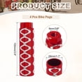 thumbnail image 2 of Uxcell 4 Pack Aluminum Alloy Bike Pegs Anti-Skid Fit 3/8 inch Axles with Circle Red, 2 of 7