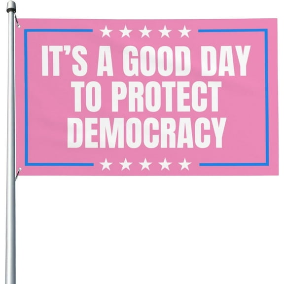 Anti Flag 3x5 It’s A Good Day To Protect Democracy Banner Sign Outdoor Decor Yard Flags