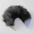 thumbnail image 3 of 3D Cute Furry Tail Keychain for Women Fashionable Handbag Accessory Therian Animal Tail Pendant Key Ring Holder, 3 of 5