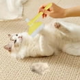 thumbnail image 4 of Pet Grooming Comb Stainless Steel Flea and Shedding Brush with Self Cleaning Release Button for Cats Dogs, 4 of 4