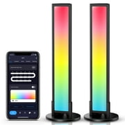 2PCS Smart LED Light Bars with APP Control, WiFi RGB Color Changing Ambient Lighting TV Backlight, Gaming Lights with Music Sync Modes, LED Play Light Bar for Party, PC, TV, Room, Movies