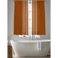 thumbnail image 5 of Burnt Orange Beige Striped Sheer Curtains 72 Inch Length 2 Panels Set, Modern Farmhouse Retro Lines Voile Window Treatment Rod Pocket Curtains Sheers Drapes for Bedroom/Living Room/Kitchen 52"x72"x2, 5 of 7