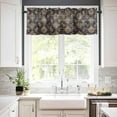 thumbnail image 2 of Valances for Windows, Ethnic Tribal Turkish Retro Flower Abstract Geometric Kitchen Window Valances Rod Pocket Valances Curtains for Living Room Bathroom 54 x 18 Inch, 1 Panel, 2 of 6