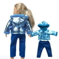 thumbnail image 1 of Fiudx Ofertas del día Vestido de muñeca para niña, hermoso vestido adecuado para muñecas de 18 pulgadas, vestido de muñeca navideña, sin muñeca ni zapatos, 1 of 6