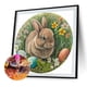 thumbnail image 5 of Pintura de diamante 5D DIY Kit de conejo de taladro redondo completo decoración del hogar arte artesanal 35x35cm, 5 of 9