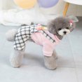 thumbnail image 6 of Warm Plaid Pet Romper Stylish Skin-Friendly Dog Jumpsuit for Winter Warmth & Comfort, 6 of 8