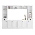 thumbnail image 2 of MAYEERTY Minimalist Entertainment Wall Unit - TV Stand for 75" TVs, Adjustable Shelves, 2 of 19