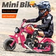 thumbnail image 3 of Arshin 40cc Gas Dirt Bike,20 MPH Mini Pit Bike with Off-Road Tires & Disc Brakes,Soft Spring Seat,160 Lbs Max Load,4-stroke(Pink), 3 of 8