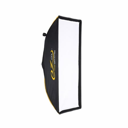 Glow EZ Lock 12x36 Quick Strip Rectangular Bowens Mount Softbox w/External & Internal Diffusers Deflector Disk Grid Soft box Speedring Adapter for Studio Lighting