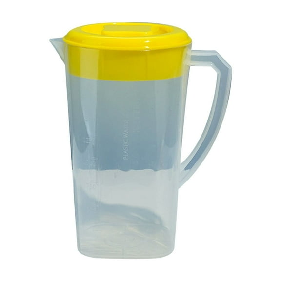 XIANXIAN 81oz Plastic Pitcher with Lid Carafes Mix Drinks Water Jug for Hot/Cold Lemonade Juice Beverage Jar Ice Tea Kettle