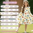 thumbnail image 6 of FKELYI Toddler Girl Long Sleeve Dresses Breathable A-Line Ruffle Trim Dress Dog Paw Print Soft Fall Outfits for Girls Patchwork Dresses, 7-8 Y, 6 of 6