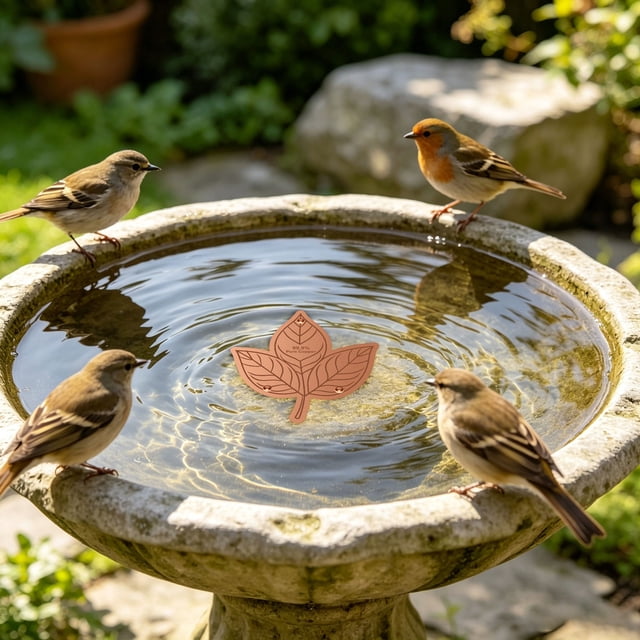Bird Bath Plate Decorative Purification Plate with Support Points Natural All Weather Water Suitable for Outdoor Bird Bath Tubs and Bowls Multiple Choices