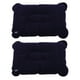 thumbnail image 1 of 2X Almohada Inflable del Aire Plegable Portátil Al Aire Libre Cojín de Doble Cara Azul oscuro, 1 of 8