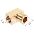 thumbnail image 3 of Brass Pipe Fitting,90 Degree Barstock Street Elbow  G1/4 Male x M10 Female, 3 of 5