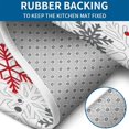 thumbnail image 4 of White Christmas Snowflake Pattern Bathroom Rugs Sets 3 Piece,Toilet Cover Set,Absorbent Non Slip Bathroom Mats Sets with U-Shaped Contour Rug Toilet Rug Set, 4 of 5