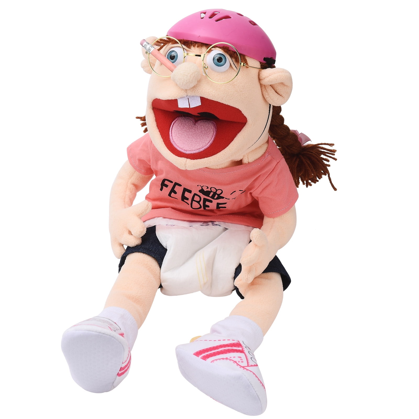 MakeCool - (Jeffy) Jeffy Puppet Soft Plush Toy and His Sister Feebee Puppet  Plush Toy Doll, Mischievous Funny Puppets Toy Hand Puppet with Working Mouth  for Play House Birthday Christmas Halloween Party