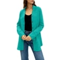 thumbnail image 4 of Women's Solid Color Long Sleeve Button Down Shirt with Collar and Pocket, 4 of 6
