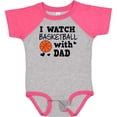 thumbnail image 3 of Inktastic I Watch Basketball with Dad Boys Baby Bodysuit, 3 of 5