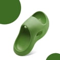 thumbnail image 6 of Ticikt Cloud Slides for Kids,Boys Girls Shower Slippers Bathroom Pool Sandals,Toddler Home House Open Toe Comfy Thick Sole Slippers,Summer Beach Shoes,Color:Green,Size:3-3.5 Years, 6 of 9