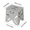 thumbnail image 3 of Plastic Folding Step Stool for Kids and Adults | Heavy Duty Non-Slip Portable Stool for Home Kitchen Camping Outdoor Use | Compact Foldable Stool with Handle for Reaching High Shelves And, 3 of 6