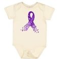 thumbnail image 3 of Inktastic Alzheimer's Awareness Purple Ribbon Made of Heart Boys or Girls Baby Bodysuit, 3 of 5
