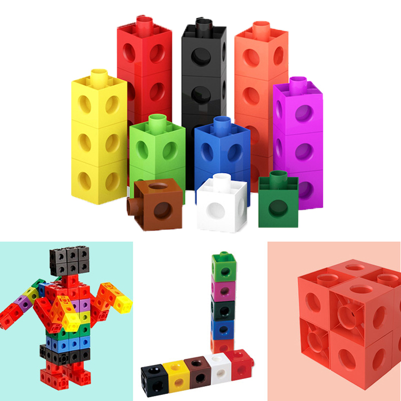 MathLink Cubes - single pack 100 cubes (10 cubes x 10 colours) - Naticulate