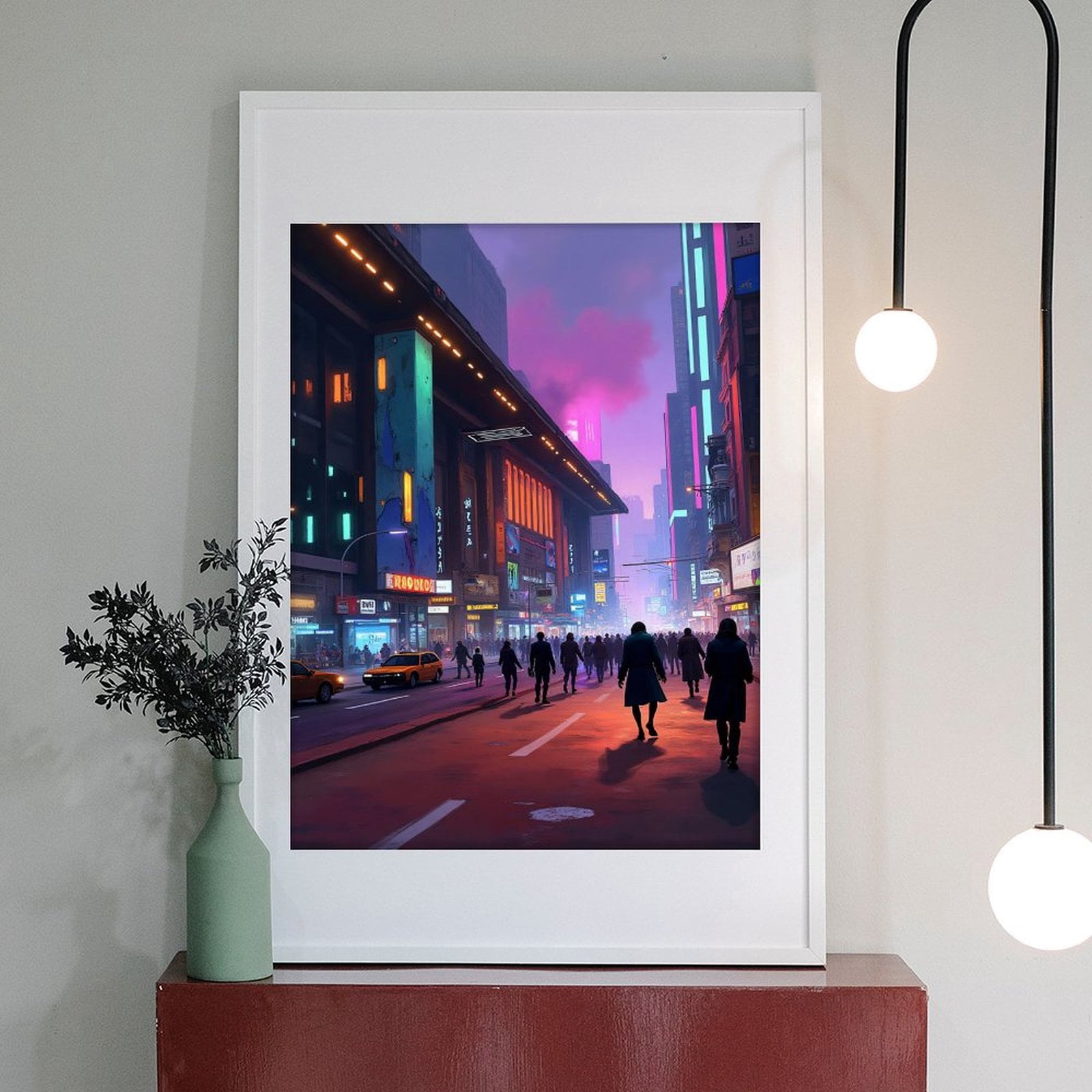 Diamond Art Kits for Adults - Cyberpunk Cityscape Print No.13 5D Frameless Dimond Painting Kit for Adults Beginner, Round Diamond Kits for Home Wall Decor, Gift for Women