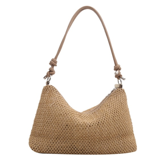Trendy Straw Shoulder Bag Beach Crossbody Bags Handbag for Fashion Enthusiasts