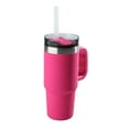 thumbnail image 3 of Ozark Trail 18 oz Insulated Stainless Steel Tumbler with Handle, Hot Pink, 3 of 8