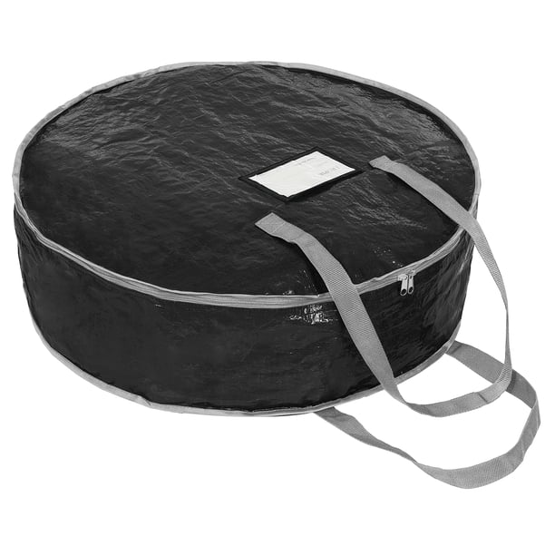 ProPik Bolsa de almacenamiento para coronas de 36 "" - Contenedor navideño de guirnaldas Material resistente al desgarro - Fácil almacenamiento con asas resistentes y ranura para tarjetas transparente