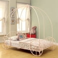 thumbnail image 2 of Coaster Massi Traditional Twin Metal Canopy Bed in Powder Pink, 2 of 2