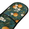 thumbnail image 4 of Yayeee Double Oven Mitt Kitchen Heat Resistant Baking 35" x7" Quilted Glove, Green Floral Orange, 4 of 6