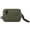 Green, variant on Sporty Nylon Zip Wallet for Men and Women, Water-Resistant Small Card Holder Pouch with D-Ring Green