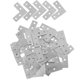 thumbnail image 4 of 40 soportes de esquina resistentes en forma de L para estantes, soportes de ángulo de acero inoxidable, soportes de ángulo recto para muebles, soportes de esquina de metal para madera, 4 of 8