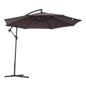Grand Patio 10 Ft Offset Cantilever Market Patio Umbrella With Crank Walmart Com