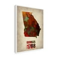 thumbnail image 4 of Trademark Fine Art "Georgia Watercolor Map" Canvas Art by Naxart, 4 of 4