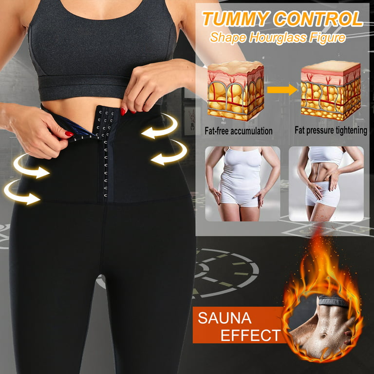 QRIC High Waist Corset Leggings for Women Waist Trainer Tummy Control Slim  Push Up Body Shaper Workout Yoga Pants