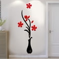 thumbnail image 4 of Creative vase acrylic 3D stereo wall stickers sofa TV background wall decoration, 4 of 5