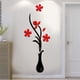 thumbnail image 4 of Bienvenido jarrón creativo acrílico 3D pegatinas de pared estéreo sofá TV decoración de pared de fondo, 4 of 5