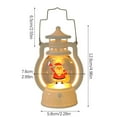 thumbnail image 3 of Luoshdecor Flameless Village Candles Oil Lamps,2Pcs Battery Operated LED Candle Lantern,Farmhouse Decorations for Home Party, Winter Holiday Gifts 5 in, 3 of 6