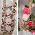 thumbnail image 6 of Topboutique Flower Garland Rose Vines,5 Pcs Artificial Hanging Rose Vines,Silk Pink Rose Floral Garland,Fake Vine Flowers Plants for Wedding Birthday Backdrop Home Garden Arch Party Decor,total 40ft, 6 of 9