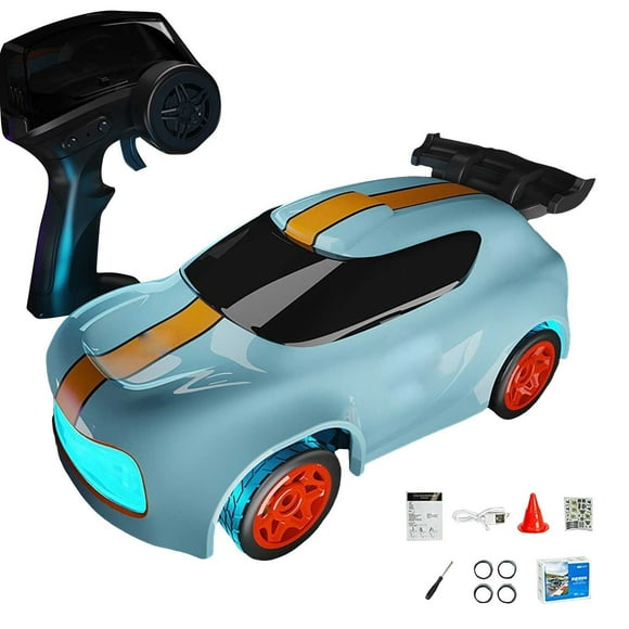 Newest 2.4 High Speed Desktop Drift Car Toy Remote Control Racing Model With Competitive Lighting & Tail Tricks Control Cars for Kids 8-12