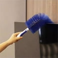 thumbnail image 6 of 1 Pcs Cobweb Duster Bendable Fan Duster Plastic Dust Cleaner Microfiber Head Washable Ceiling Brush Reusable Dirt Remover for Stand Fan Air Conditioning Home Car Vents Curtain Box Fan Shutters, 6 of 7