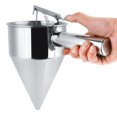 thumbnail image 3 of Qiilu Kitchen Funnel,Stainless Steel Funnel Kitchen Cooking Octopus Ball Maiking Funnel with Bracket, Octopus Funnel, 3 of 4