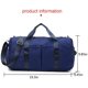 thumbnail image 2 of Bolsa deportiva para gimnasio con bolsa para zapatos, bolsa húmeda, bolsa de lona, bolsa de viaje impermeable para mujeres, hombres, verde militar, 29L MFZFUKR YZY485-4, 2 of 7