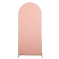 thumbnail image 6 of Efavormart 5ft Dusty Rose Spandex Fit Round Top Backdrop Frame Stand Cover, 2-Sided Wedding Arch Cover, 6 of 10